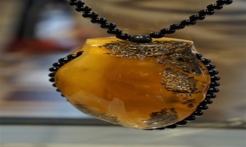 Zdjęcie POLSKA / Gdańsk / Muzeum Bursztynu / Bursztynowy wisior