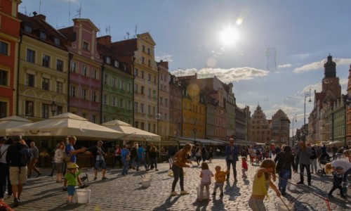 Zdjecie POLSKA / woj. dolnolskie / Wrocaw / pocztwki z Wrocawia - Na Rynku