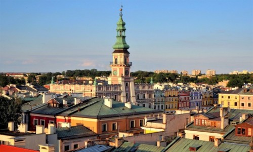 Zdjecie POLSKA / Lubelskie / Zamo - Rynek Wielki / na zamojskim rynku...