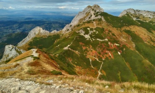 Zdjecie POLSKA / Tatry / czerwone wierchy / Giewont w kolorowej szacie :)