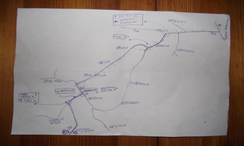 Zdjecie POLSKA / Beskid ywiecki / Sucha Beskidzka- Sopotnia Wielka / Nawigacja- mapa