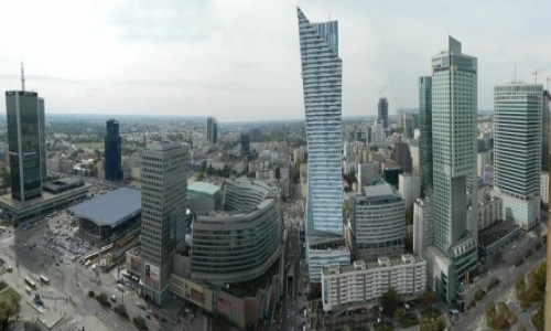 Zdjecie POLSKA / Warszawa. / PKiN. / Panorama z PKiN.
