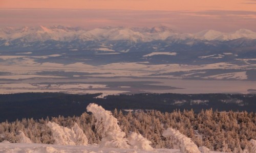 Zdjcie POLSKA / beskid ywiecki / masyw pilska / Tatry z Pilska