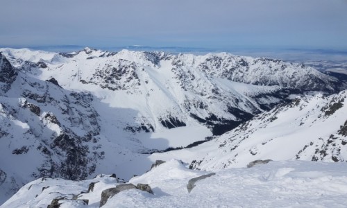 Zdjecie POLSKA / Tatry / Rysy / Widok z Rysw marzec