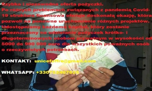 Zdjecie POLSKA / POLSKA / POLSKA / Szybka i niezawodna oferta pożyczki. WhatsApp broj: +330752407525