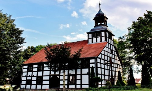 Zdjęcie POLSKA / województwo lubuskie / Gorzyca / Kościół szachulcowy z 1736 roku