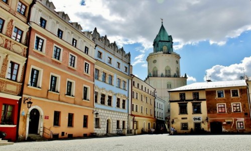 Zdjecie POLSKA / wojewdztwo lubelskie / Lublin / Wiea Trynitarska z XVII w. widziana z rynku
