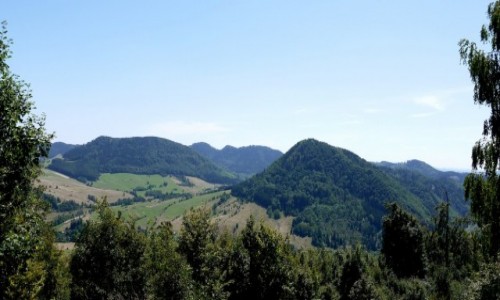 Zdjęcie POLSKA / dolnośląskie / Boguszów-Gorce / Widok na Stożek Wielki, Lesistą Wielką, Stachoń, Ostrosz