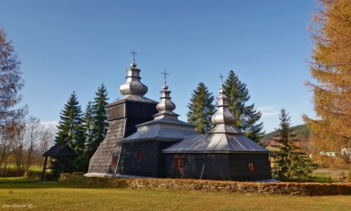 Zdjcie POLSKA / woj.maopolskie. / pow. Gorlice. / Czarna - cerkiew w. Dymitra.
