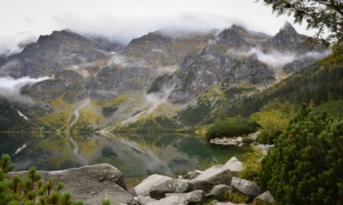 Zdjecie POLSKA / Podhale / Tatry Wysokie / Miguszowieckie Szczyty we mgle
