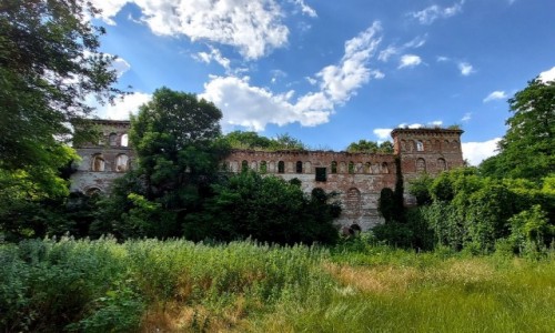 Zdjęcie POLSKA / opolskie / Pisarzowice / Ruina młyna typu
