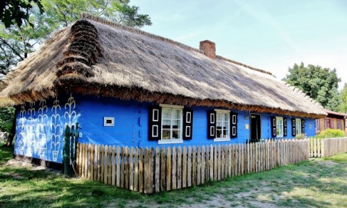 Zdjęcie POLSKA / województwo łódzkie / Maurzyce / Chata z XIX wieku