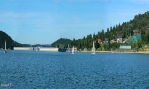Zdjecie POLSKA / woj.podkarpackie. / Polaczyk. / Panorama - Zapora na Solinie.