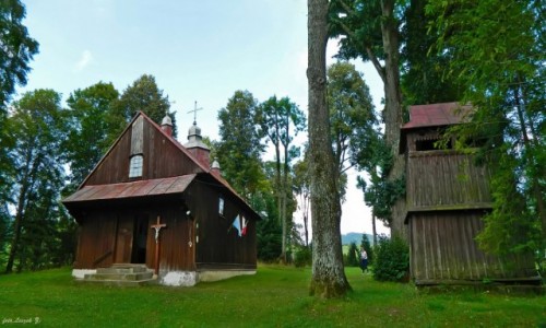 Zdjecie POLSKA / woj.podkarpackie. / pow.bieszczadzki. / Polana - cerkiew w. Mikoaja Cudotwrcy.