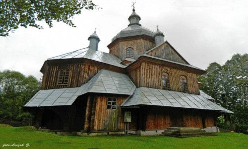 Zdjęcie POLSKA / woj.podkarpackie. / pow.bieszczadzki. / Hoszów - cerkiew św. Mikołaja.