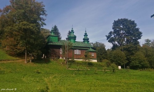 Zdjcie POLSKA / woj.podkarpackie. / pow. sanocki. / Szczawne - cerkiew Zanicia Bogurodzicy (Matki Boej).