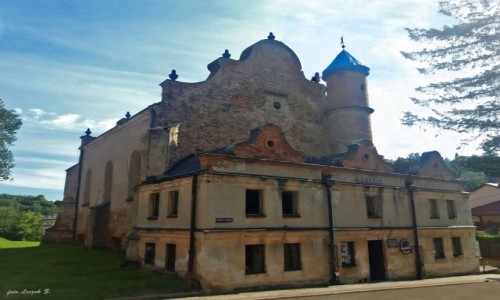 Zdjecie POLSKA / woj.podkarpackie. / Obszar Gr Sanocko-Turczaskich. / Lesko - Synagoga.