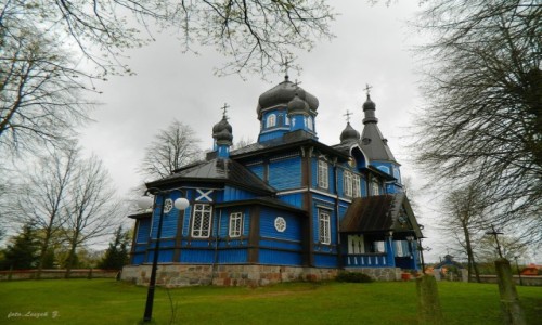 Zdjęcie POLSKA / woj.podlaskie. / pow. hajnowski. / Puchły - cerkiew Opieki Matki Bożej.