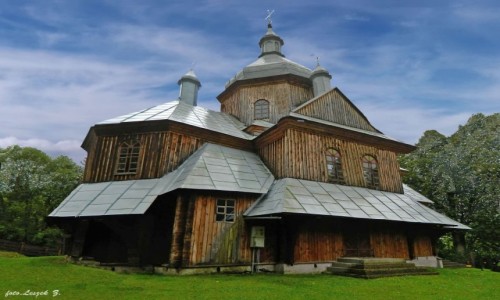 Zdjęcie POLSKA / woj.podkarpackie. / pow.bieszczadzki. / Hoszów - cerkiew św. Mikołaja.