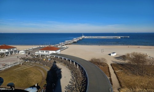 Zdjecie POLSKA / woj.pomorskie. / Sopot. / Molo z Latarni Morskiej.