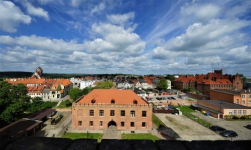 Zdjcie POLSKA / Pomorskie / Gniew / Miasto z zamkowego okna