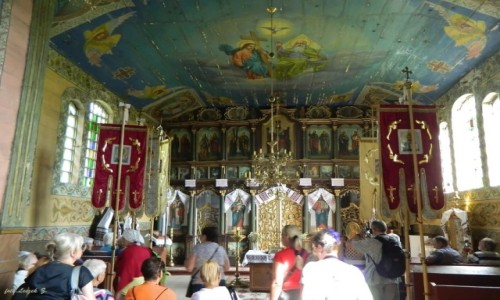 Zdjcie POLSKA / woj.podkarpackie. / pow. sanocki. / Szczawne - cerkiew Zanicia Bogurodzicy (Matki Boej) - wntrze.