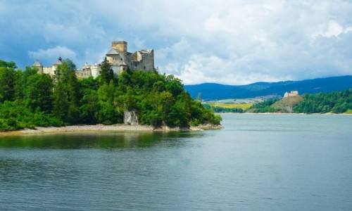 Zdjcie POLSKA / Woj. Maopolskie / Niedzica / Zamek Dunajec i ruiny zamku Czorsztyn