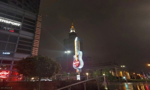 Zdjcie POLSKA / woj.mazowieckie. / Warszawa / PKiN o pnocy.