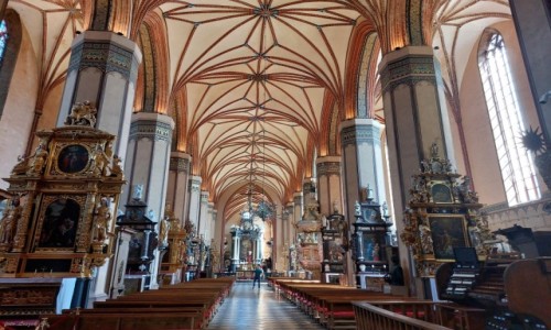 Zdjcie POLSKA / Warmia. / Frombork. / Bazylika archikatedralna Wniebowzicia Najwitszej Maryi Panny i w. Andrzeja - wntrze.