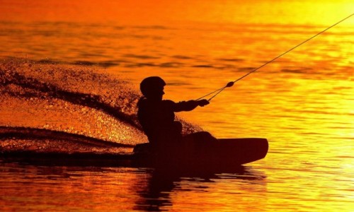 Zdjcie POLSKA / Zachodniopomorskie / Jezioro.Trzesiecka / O zachodzie soca.