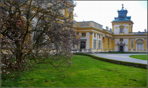 Zdjęcie POLSKA / Mazowszwe / Wilanów / fragment palacu w Wilanowie