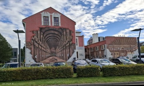 Zdjecie POLSKA / woj.śląskie. / Ustroń. / Ustroński Mural.