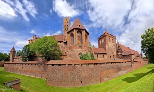 POLSKA / woj.pomorskie. / Malbork. / Siedziba Wielkich Mistrzw Zakonu Krzyackiego.