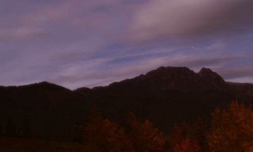 Zdjecie POLSKA / Tatry / Dolina Kocieliska / Giewont o 2.30 w nocy