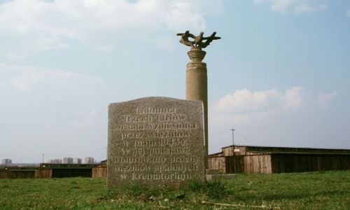 Zdjecie POLSKA / Lublin / Majdanek / Kolumna Trzech Orłów