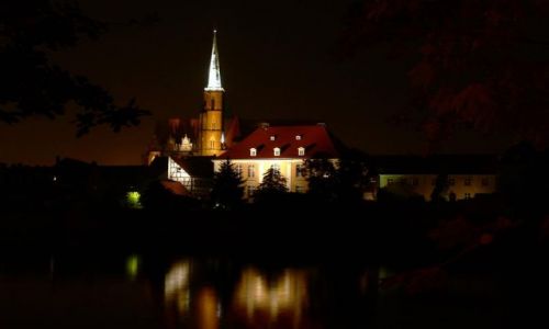 Zdjecie POLSKA / DOLNY ŚLĄSK-WROCŁAW / WROCŁAW-OSTRÓW TUMSKI / WROCŁAW NOCĄ