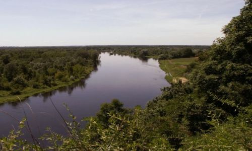 Zdjcie POLSKA / Podlasie / Drohiczyn / widok na Bug z Gry Zamkowej