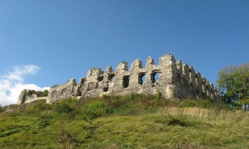 Zdjęcie POLSKA / Jura Krakowsko- Częstochowska / ruiny zamku Rabsztyn / jurajskie kompozycje...