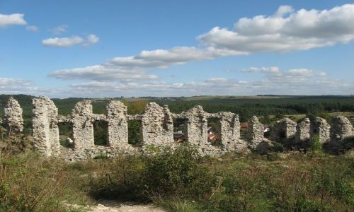 Zdjecie POLSKA / Jura Krakowsko- Częstochowska / ruiny zamku Rabsztyn / jurajskie widoczki... pogodnie i romantycznie