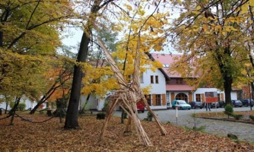 Zdjęcie POLSKA / dzielnica Giszowiec / KATOWICE / Jesień 2010 - wlądował PEGAZ.