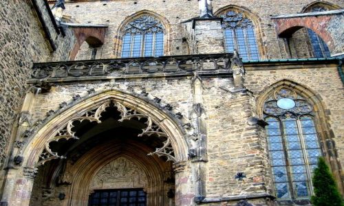 Zdjęcie POLSKA / Dolny Ślask /  Strzegom / portal Bazyliki  śś Piotra i Pawła