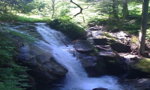 Zdjęcie POLSKA / Małopolska / Stryszawa / Wodospad w Stryszawie