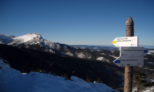 Zdjecie POLSKA / Tatry / Przecz Midzy Kopami / inne spojrzenienie na Giewont
