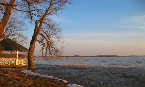 Zdjęcie POLSKA / Zachodniopomorskie / Morzyczyn - jezioro Miedwie / pierwszy dzień wiosny