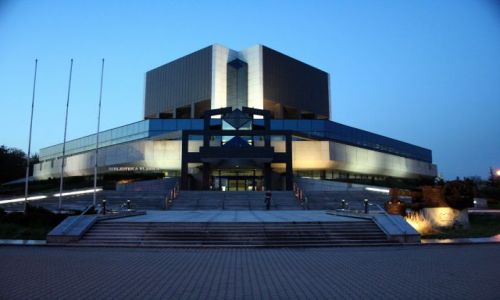 Zdjcie POLSKA / Grny lsk / Katowice / Biblioteka laska by night