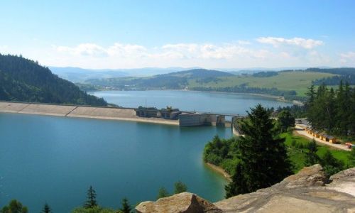 Zdjecie POLSKA / Pieniny Czorsztyskie / Niedzica / zapora Zalewu Czorsztyskiego