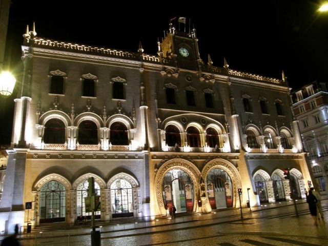 Zdjęcia: Lisbona, Lisbona, Dworzec Rossio, PORTUGALIA Zdjęcia: Lisbona, Lisbona, Dworzec Rossio, PORTUGALIA