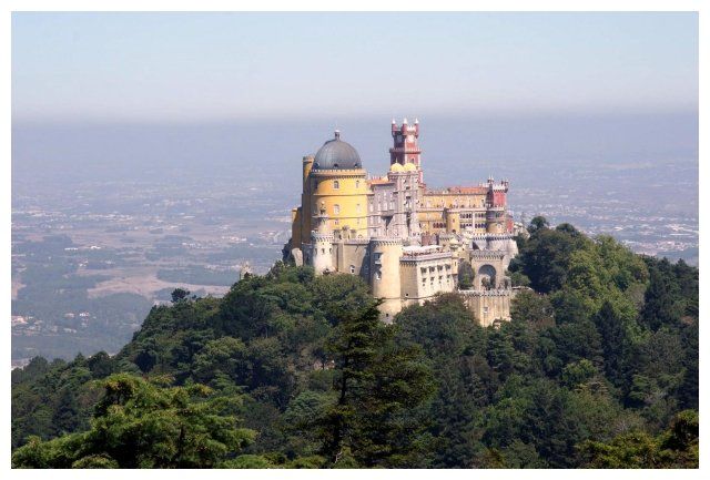 Zdjęcia: widok na pałac, Sintra, Panorama, PORTUGALIA Zdjęcia: widok na pałac, Sintra, Panorama, PORTUGALIA