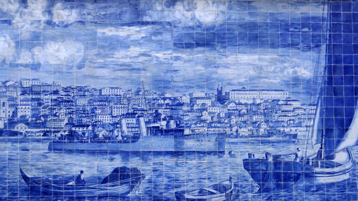 Zdjęcia: Lisboa, Lisboa, Panorama w wersji "azulejos", PORTUGALIA Zdjęcia: Lisboa, Lisboa, Panorama w wersji "azulejos", PORTUGALIA