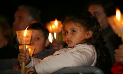 Zdjcie PORTUGALIA / Lisboa / Fatima / Procesja ze wiecami (Procissão das Velas) 